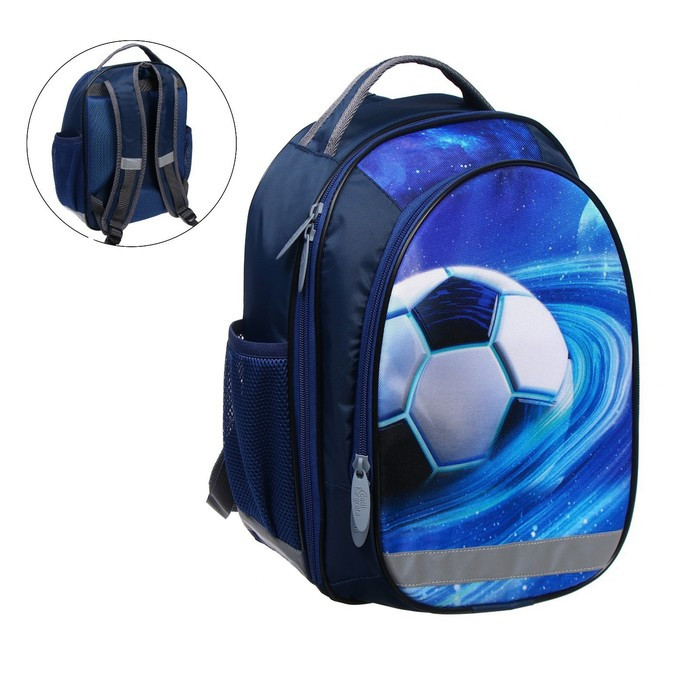 Рюкзак школьный, 37 х 27 х 16 см, эргономичная спинка, Calligrata Б "Мяч" - фото 6 - id-p203024922