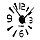 Часы-наклейка, серия: DIY, "Кавалье", плавный ход, d-120 см, 1 АА, черные, фото 2