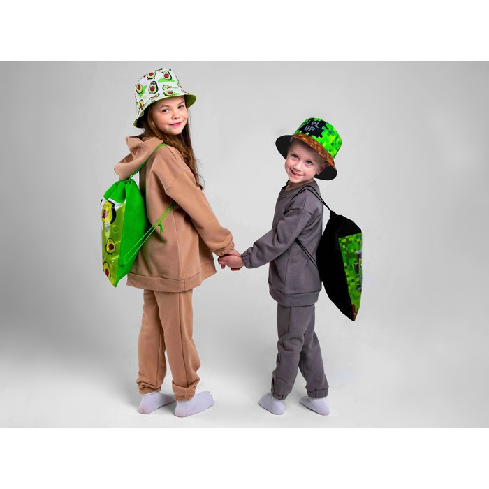 Детский набор "Авокадо" (панама+ мешок для обуви), р-р. 52-54 см - фото 6 - id-p203024844