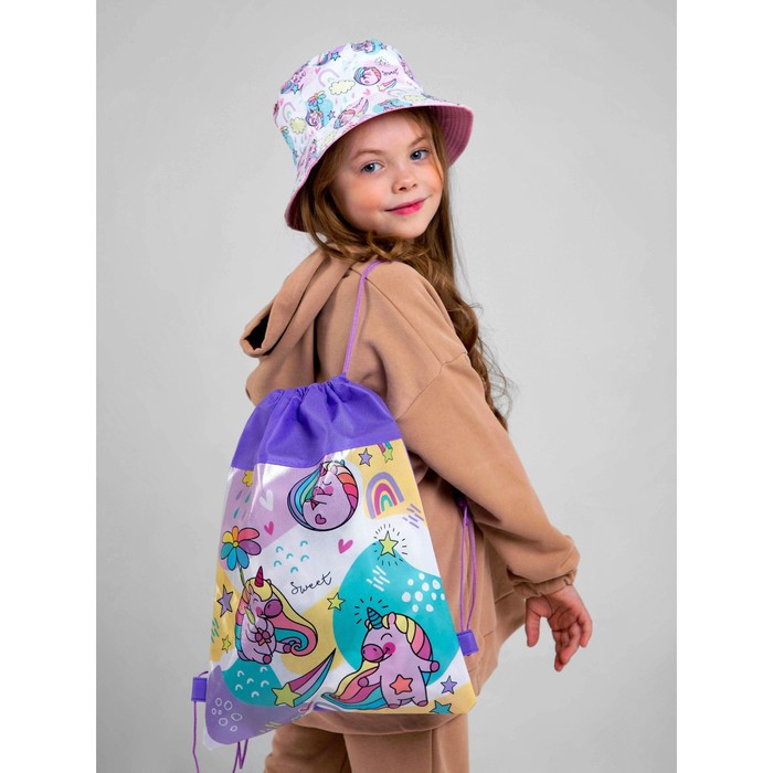 Детский набор «Единорог» (панама+ рюкзак), р-р. 52-54 см - фото 5 - id-p203024841
