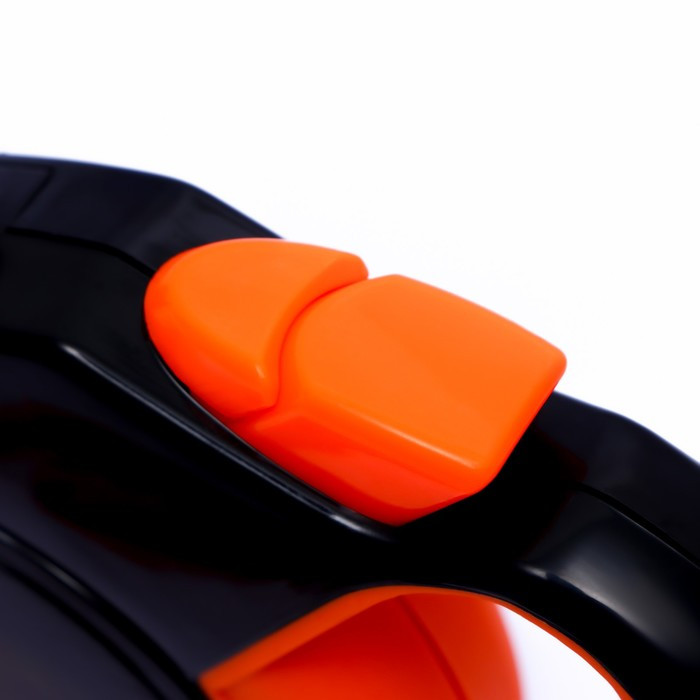 Рулетка "Пижон" с прорезиненной ручкой, 8 м, до 50 кг, трос, чёрно-оранжевая - фото 3 - id-p216659948