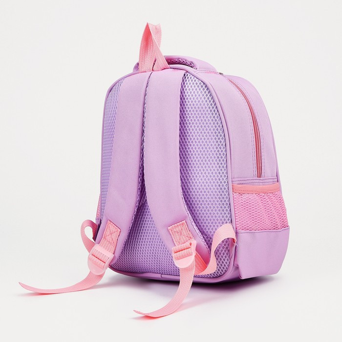 Рюкзак детский на молнии, 3 наружных кармана, цвет розовый - фото 2 - id-p216661013