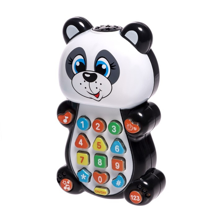 Игрушка музыкальная обучающая «Панда», с проектором, работает от батареек - фото 2 - id-p199411802