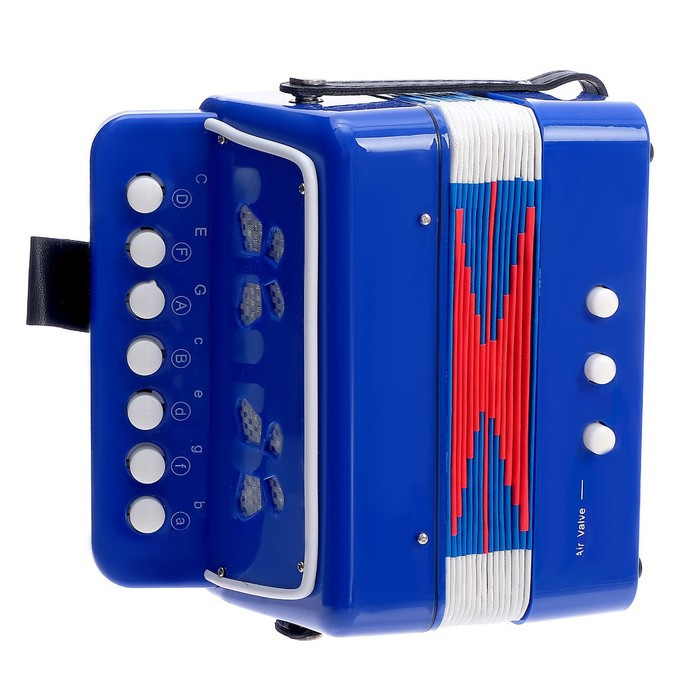 Музыкальная игрушка «Гармонь», цвет синий - фото 2 - id-p180503615