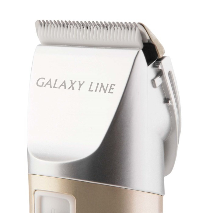 Машинка для стрижки Galaxy LINE GL 4158, 12 Вт, АКБ, 4 насадки, керамические лезвия - фото 3 - id-p199327065