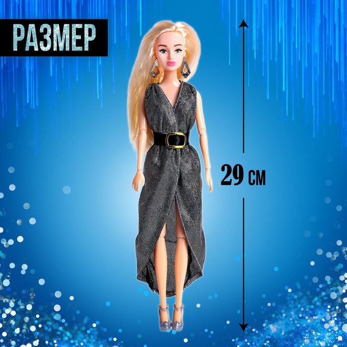 Кукла-модель шарнирная «Ксения - Модный показ» в серебристом платье - фото 2 - id-p203026793