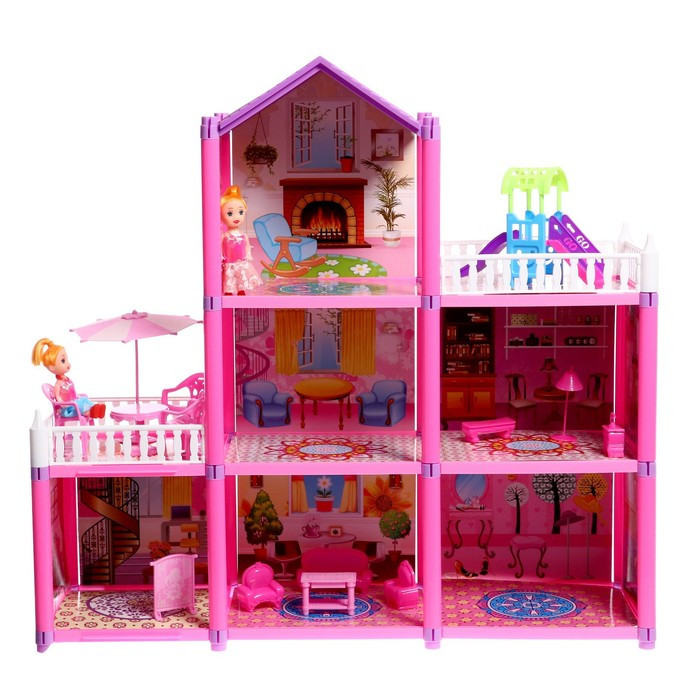 Дом для кукол «Коттедж» с куклами и аксессуарами - фото 2 - id-p213426695