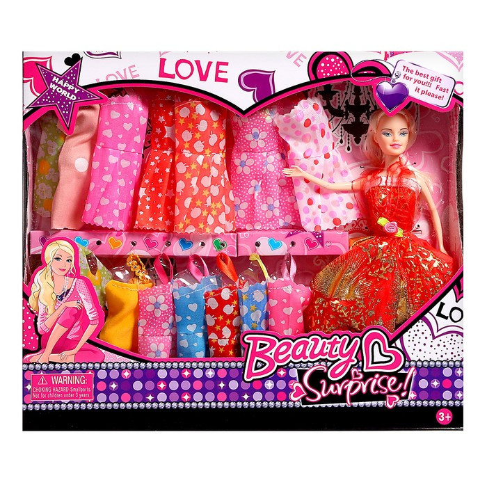 Кукла-модель «Лида» с набором платьев, МИКС - фото 1 - id-p174591977