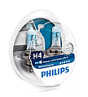 Автомобильная лампа H4 PHILIPS WhiteVision WHV+W5W (комплект 2 шт) 12342WHVSM