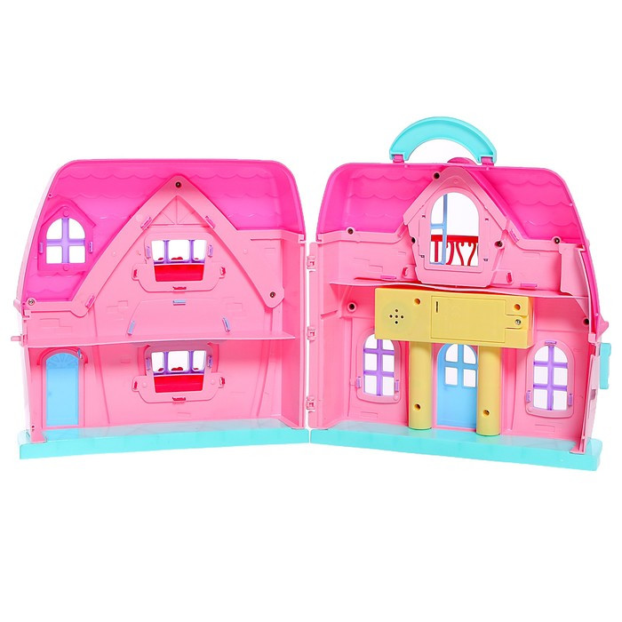Пластиковый домик для кукол «Семья» с фигурками и аксессуарами, свет, звук - фото 4 - id-p199285716