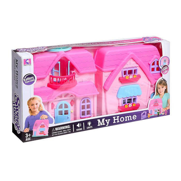 Пластиковый домик для кукол «Семья» с фигурками и аксессуарами, свет, звук - фото 9 - id-p199285716