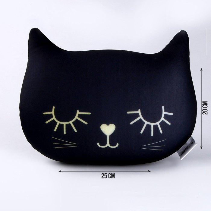 Антистресс подушка «Котик», чёрный - фото 2 - id-p207965152