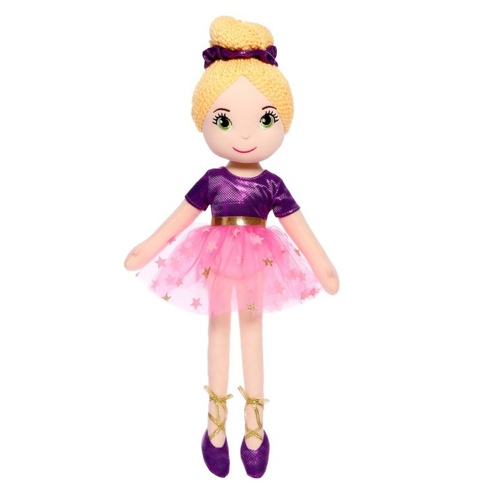 Мягкая кукла «Балерина София в фиолетовом платье», 40 см - фото 1 - id-p212125852