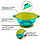 Набор детской посуды для кормления/хранения: миски на присоске, 3 шт.,150, 250, 350 мл. с крышками, от 5 мес., фото 4