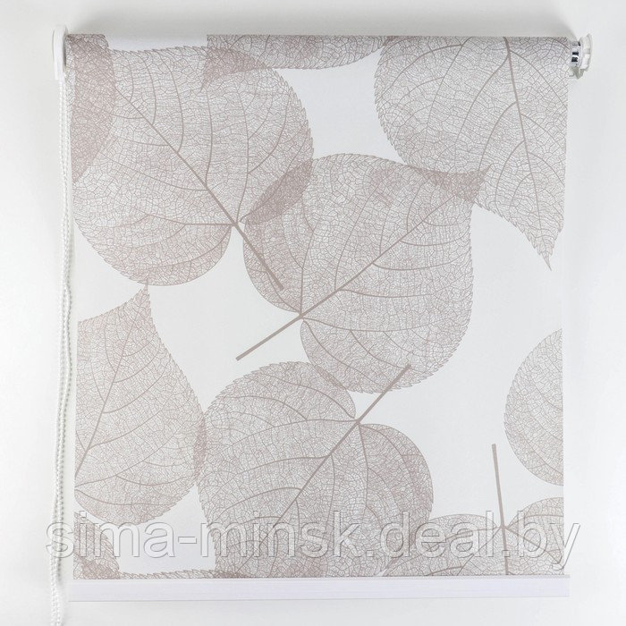 Штора рулонная «Листья», 120×200 см (с учётом креплений 3,5 см), цвет коричневый - фото 2 - id-p200667243