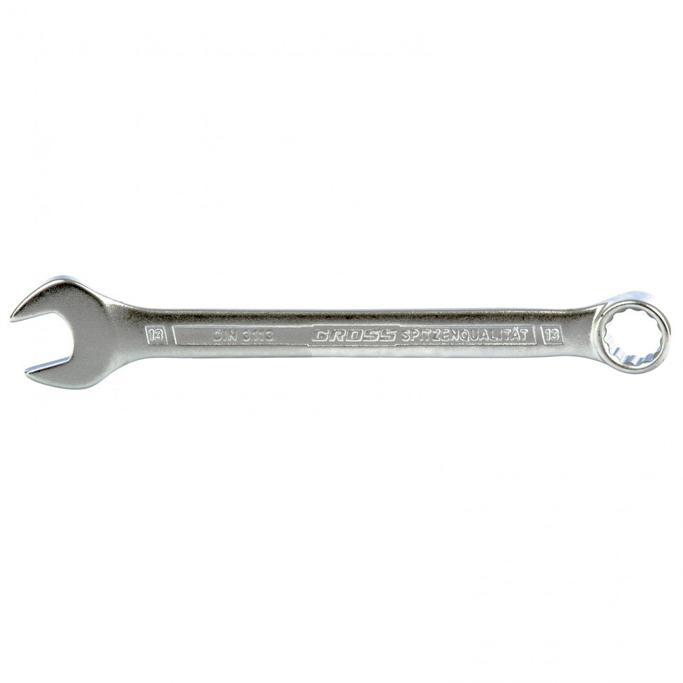 Ключ комбинированный 13 мм, CrV, холодный штамп Gross - фото 1 - id-p216666295