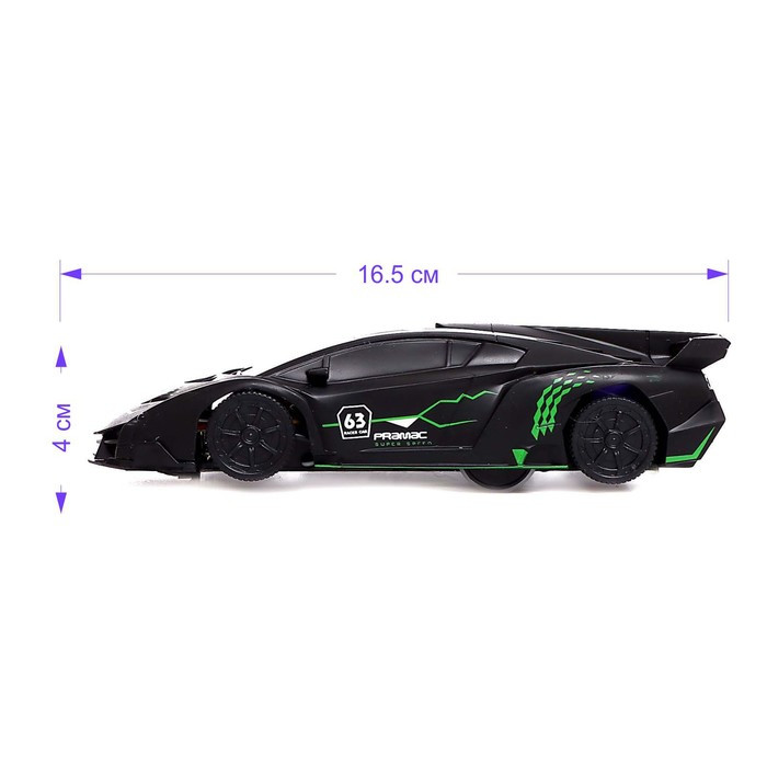 Антигравитационная машина RACER, работает от аккумулятора, ездит по стенам, цвет чёрный - фото 2 - id-p199413212