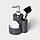 Дозатор для моющего средства Доляна «Милитари», 370 мл, с губкой и щёткой, цвет серый, фото 3
