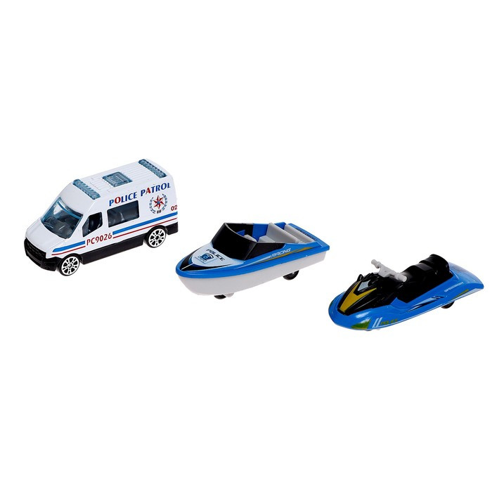 Парковка «Полицейский катер», с машинками, световые и звуковые эффекты - фото 5 - id-p197393411