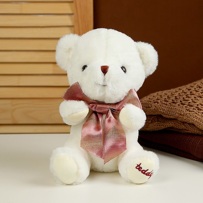 Мягкая игрушка «Мишка», 25 см, цвет белый - фото 1 - id-p213939837