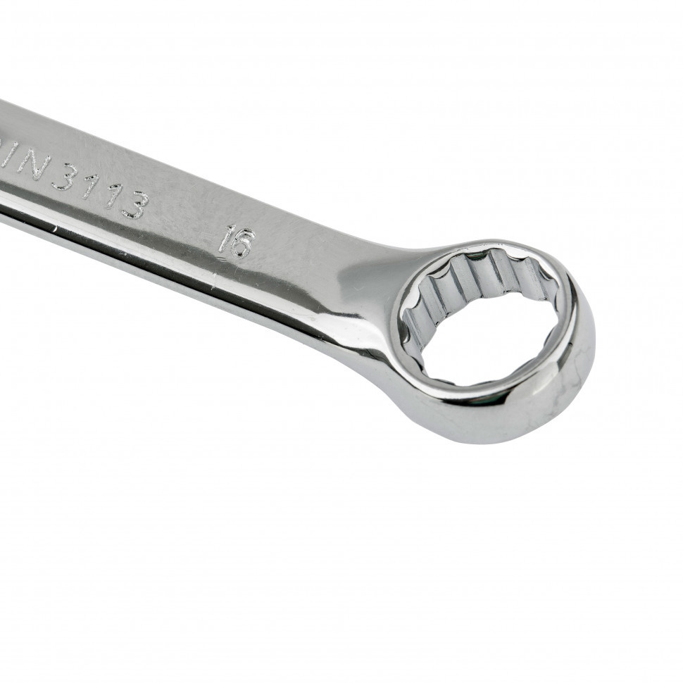 Ключ комбинированный, 16 мм, CrV, полированный хром Matrix - фото 3 - id-p216668613