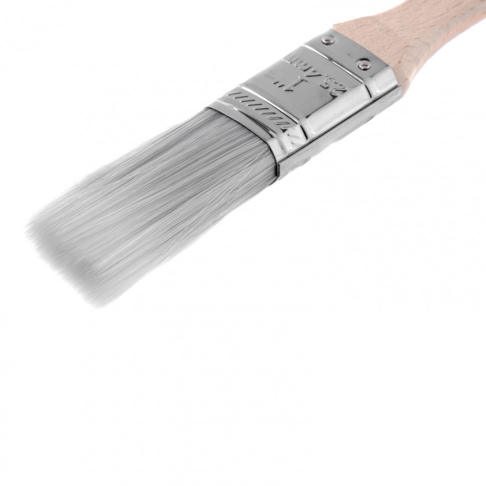 Кисть плоская Platinum 1", искусственная щетина, деревянная ручка MTX - фото 2 - id-p216667536