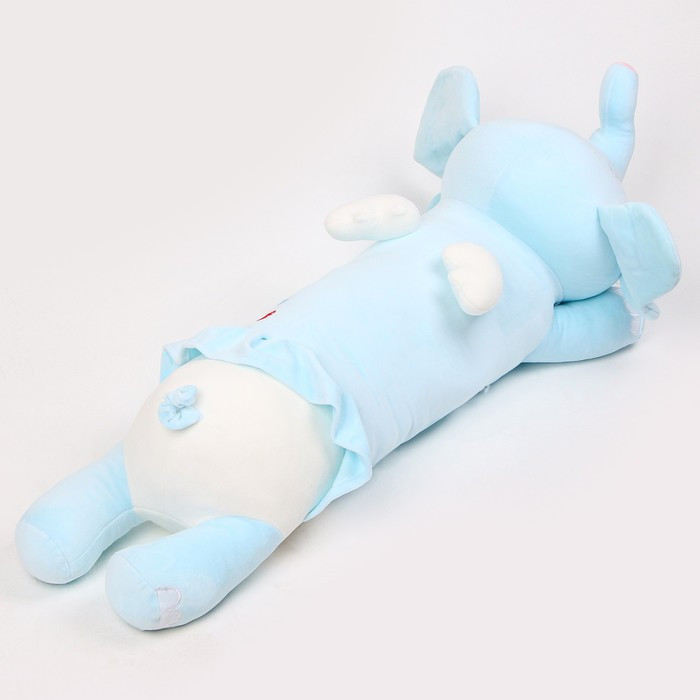 Мягкая игрушка-подушка «Слоник», 80 см, цвет голубой - фото 4 - id-p204285235