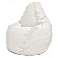 Кресло-мешок «Груша» Позитив Luma, размер L, диаметр 80 см, высота 100 см, велюр, цвет серый