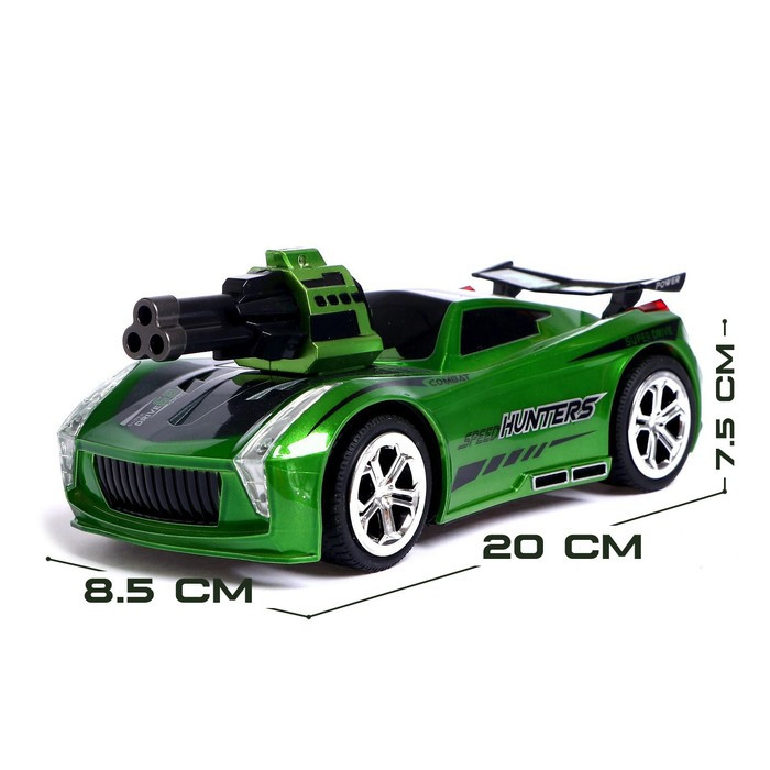 Машина радиоуправляемая «Турбо Дрифт», голосовое управление, стреляет ракетами, цвет зеленый - фото 2 - id-p207452859