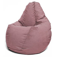 Кресло-мешок «Груша» Позитив Luma, размер L, диаметр 80 см, высота 100 см, велюр, цвет коричневый