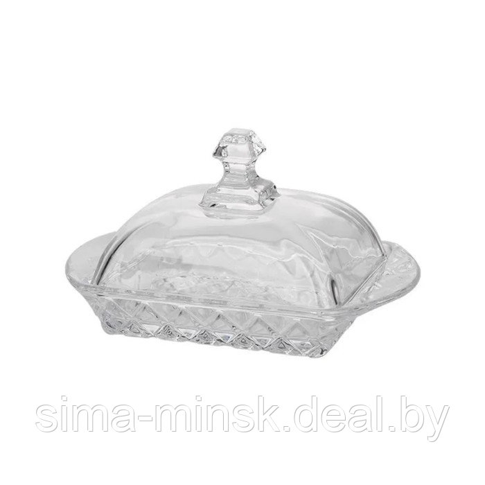 Маслёнка Bekker, размер 17х11х9 см, стекло - фото 6 - id-p216672955