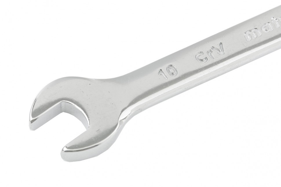 Ключ комбинированный, 10 мм, CrV, полированный хром Matrix - фото 2 - id-p216667646
