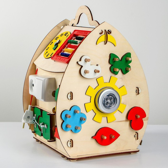 Развивающая игрушка Бизиборд «Солнечный домик» - фото 1 - id-p186449541