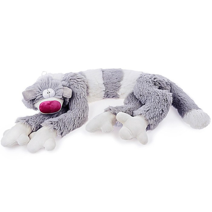 Мягкая игрушка «Кот Бекон», 112 см, цвет бело-серый - фото 1 - id-p180509102