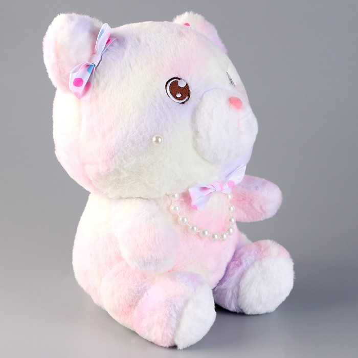 Мягкая игрушка «Медвежонок» с бусинками, 30 см, розовый - фото 2 - id-p216665825