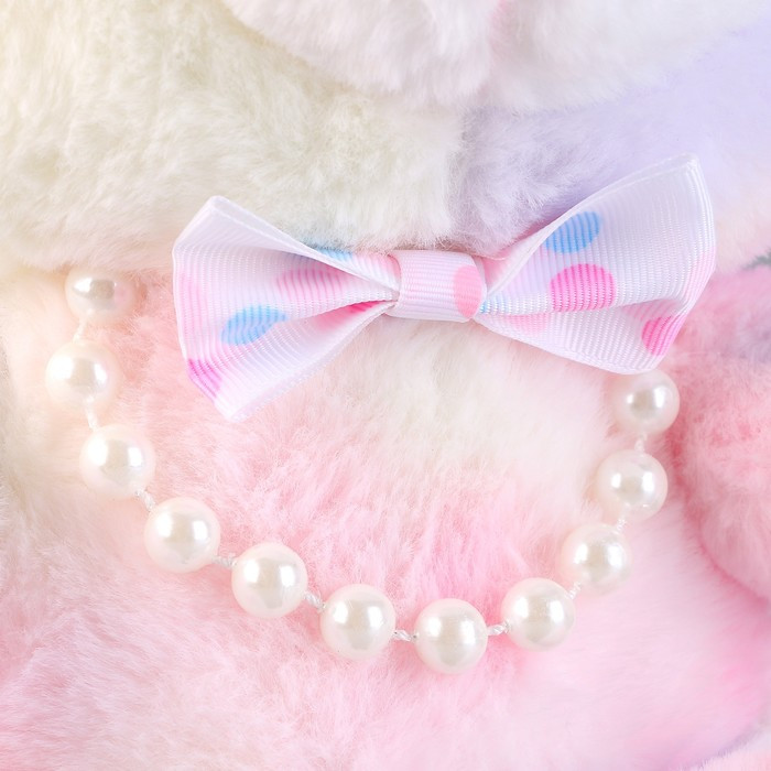 Мягкая игрушка «Медвежонок» с бусинками, 30 см, розовый - фото 3 - id-p216665825