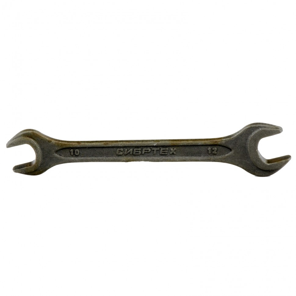 Ключ рожковый, 10 х 12 мм, CrV, фосфатированный, ГОСТ 2839 Сибртех - фото 1 - id-p216667658