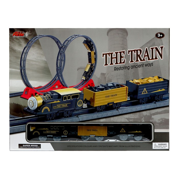Железная дорога трек «Мертвая петля», работает от батареек, звуковые эффекты - фото 3 - id-p162756646