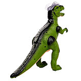 Динозавр радиоуправляемый T-Rex, световые и звуковые эффекты, работает от батареек, цвет зелёный, фото 3