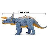 Динозавр радиоуправляемый «Трицератопс», световые и звуковые эффекты, работает от батареек, фото 2