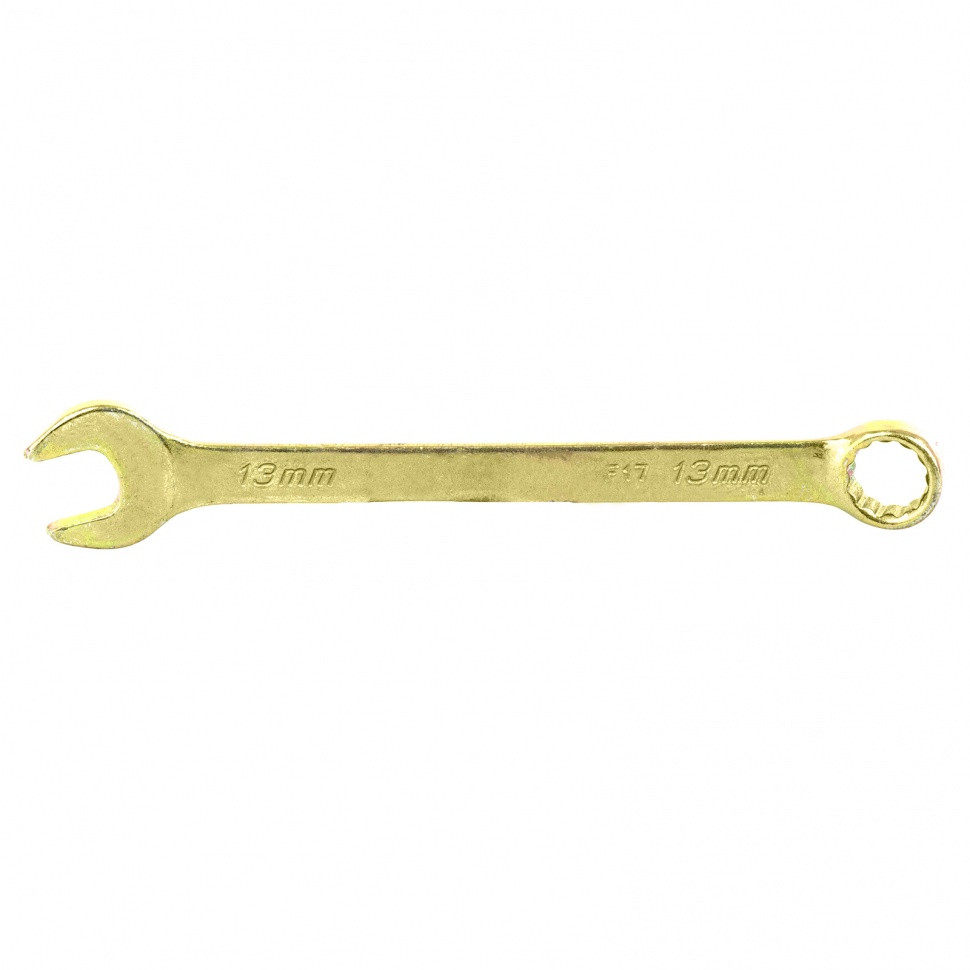 Ключ комбинированный, 13 мм, желтый цинк Сибртех - фото 1 - id-p216667706