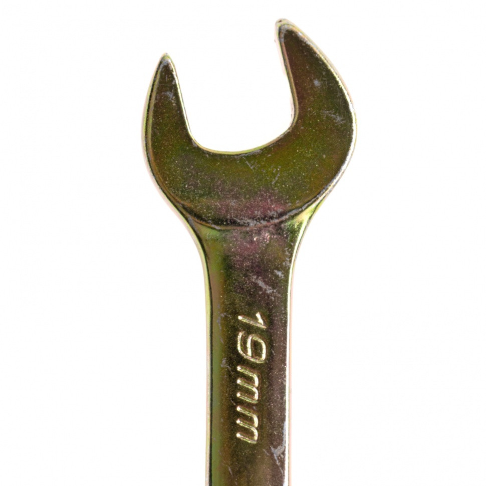 Ключ комбинированный, 19 мм, желтый цинк Сибртех - фото 3 - id-p216668686
