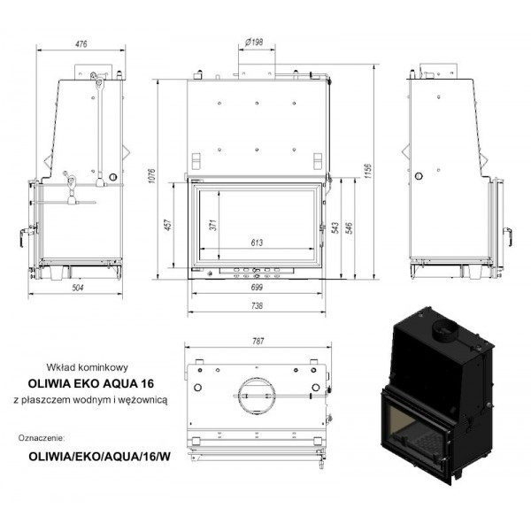 Топка Oliwia 16 кВт - фото 2 - id-p30774820