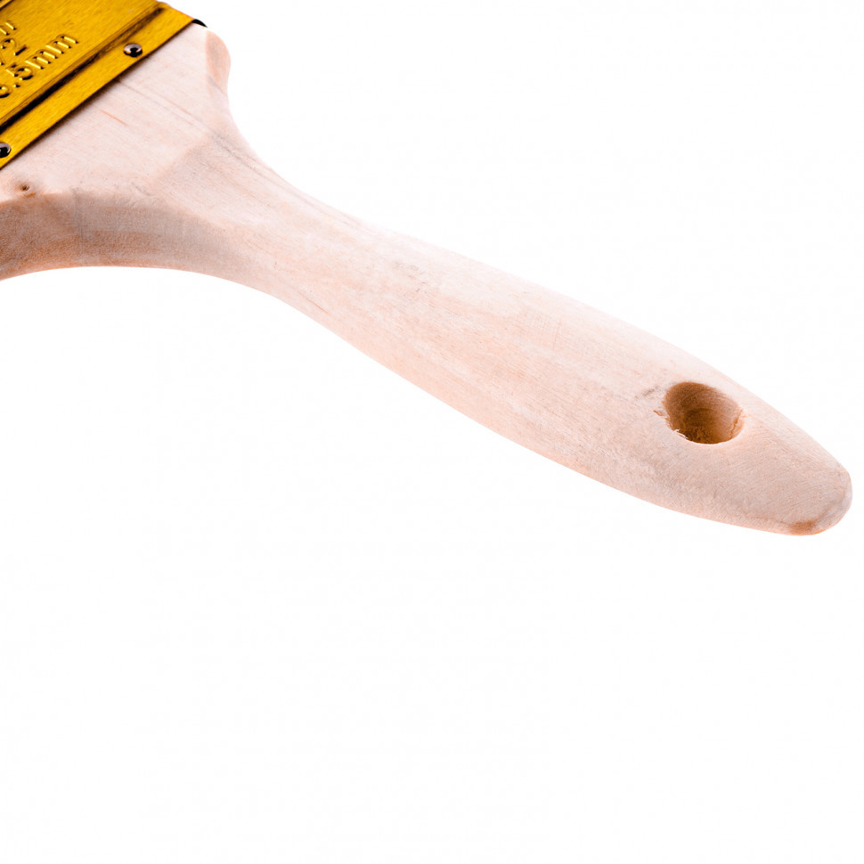 Кисть плоская Golden 2.5", искусственная щетина, деревянная ручка Mtx - фото 3 - id-p216668714