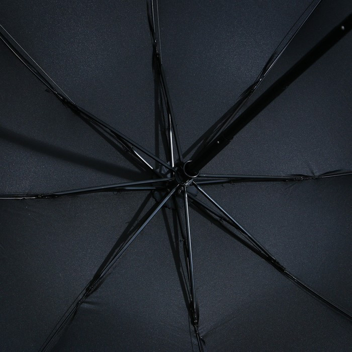 Зонт механический, 6 спиц, цвет чёрный. - фото 4 - id-p207449199