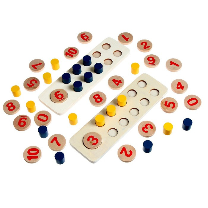 Игровой Деревянный набор «Учимся считать» 22,5 × 7 × 2,8 см - фото 2 - id-p216661577