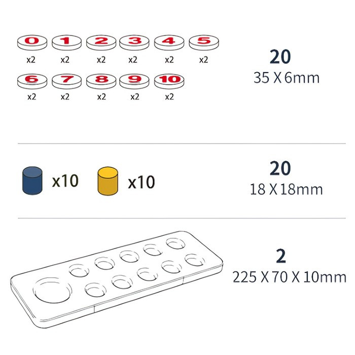 Игровой Деревянный набор «Учимся считать» 22,5 × 7 × 2,8 см - фото 7 - id-p216661577