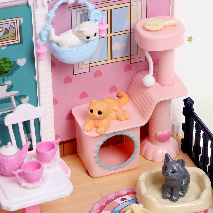 Игрушка «Уютная комната», с куклой, котиками, аксессуарами - фото 6 - id-p180500896