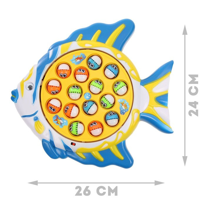 Рыбалка «Рыбка»: 15 рыбок, 2 удочки, звуковые эффекты, работает от батареек - фото 2 - id-p181571223