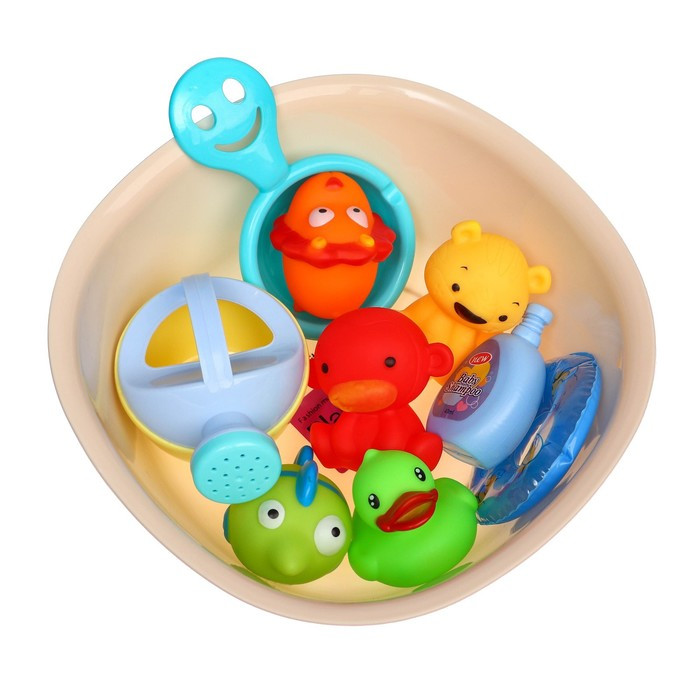Набор игрушек для ванны «Игры малыша», 10 предметов - фото 2 - id-p180502778